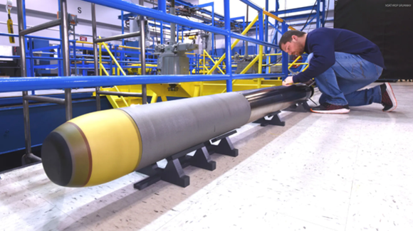 諾斯羅普·格魯曼公司的超輕型魚雷(圖片來源:環球時報)