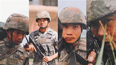 四名二等功臣（從左至右依次為毛加偉、李正康、陳立全、杜炳政）。馬志聰攝