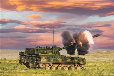 近日，第七十八集團軍某旅參加實兵對抗訓練，檢驗新戰法訓法。圖為炮兵分隊實彈射擊。王  旭攝