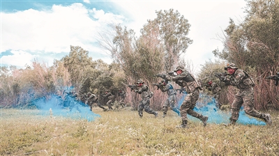 該中隊組織訓練（資料照片）。陳力寧攝